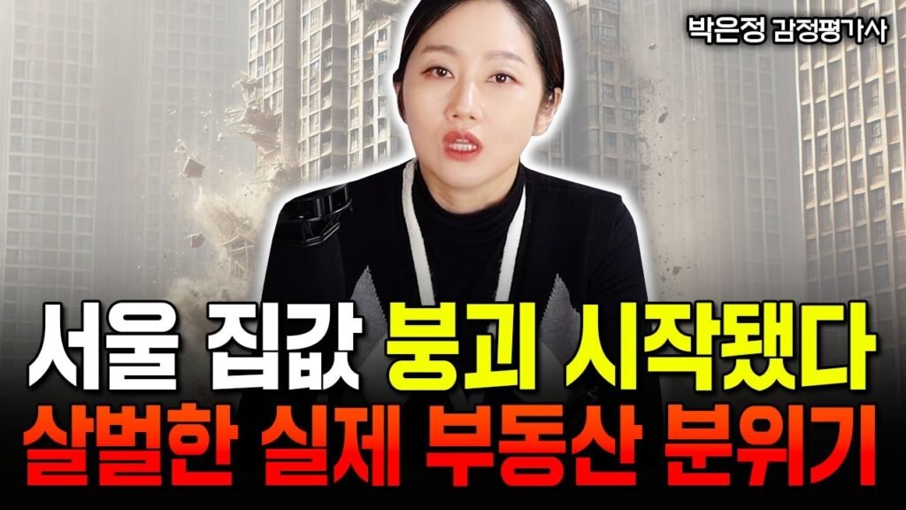 서울 집값 이미 붕괴 시작됐습니다. 살벌한 실제 부동산 시장 분위기