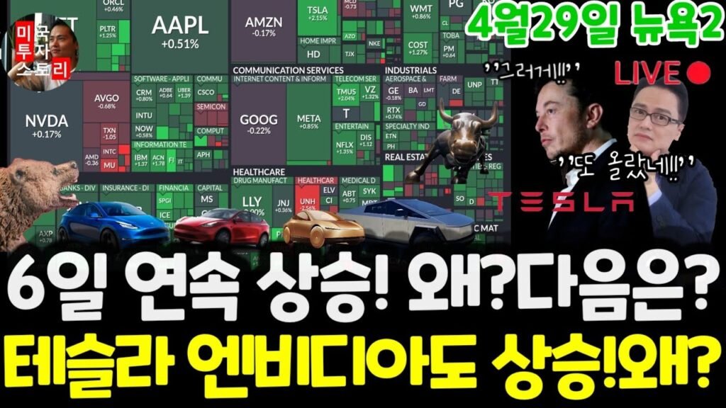 미국주식시장에서 테슬라 상승과 그 주요 원인