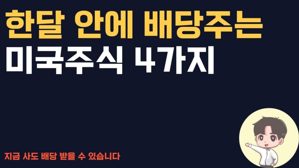미국배당주 투자의 매력적 기회 미국배당주 투자의 매력적 기회